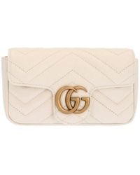 Gucci - Gg Marmont Matelassé Super Mini Crossbody Bag - Lyst