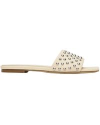 Aeyde - Anna Studded Leather Slippers - Lyst