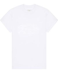 Givenchy - Logo Embroidered Crewneck T-Shirt - Lyst