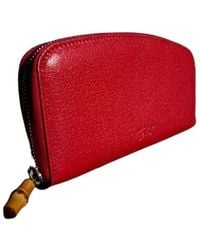 Gucci - Zip Around Wallet With Bamboo - Lyst