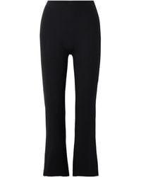 Leset - Rio Cropped Stretch-Ponte Flared Pants - Lyst
