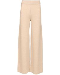 Max Mara - Knit Trousers Knitwear White - Lyst
