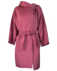 Max Mara - Hooded Overcoat - Lyst