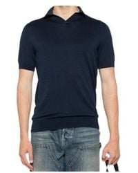 Fedeli - Open Neck Polo Shirts - Lyst