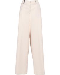 Peserico - Aurea Wide-Leg Pants - Lyst