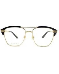 Gucci - Eyewear Pilot Frame Glasses - Lyst