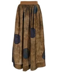 Uma Wang - High-Waisted Midi Skirt - Lyst