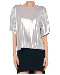 Norma Kamali - Boxy Short-Sleeve T-Shirt - Lyst