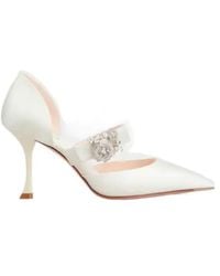 Roger Vivier - Embellished Pointed Toe Pumps - Lyst