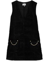Ganni - Elastic Corduroy Dress - Lyst