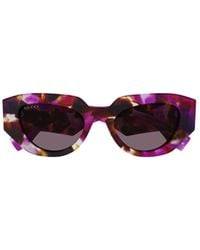 Gucci - Eyewear Gg2007S Oval Frame Sunglasses - Lyst