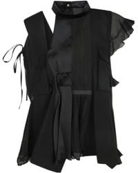 Sacai - Ruffled Blouse - Lyst