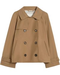 Max Mara - Double-Breasted Trench Jacket - Lyst