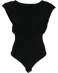 Elisabetta Franchi - Crewneck Knit Bodysuit - Lyst