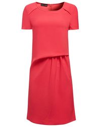 Emporio Armani - Round Neck Dress - Lyst