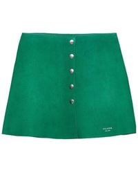 Prada - A-Line Button Detailed Skirt - Lyst
