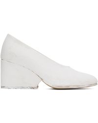 Comme des Garçons - White Painted Wedge Heels - Lyst