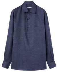Loro Piana - Buckle Long-Sleeved Shirt - Lyst