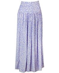 Stella McCartney - Pleated Silk Midi Skirt - Lyst