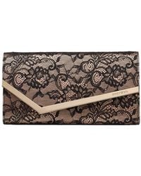 Jimmy Choo - Small Emmie Lace Chain-Strap Clutch Bag - Lyst