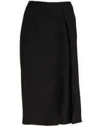 Ferragamo - Ferragamo Pleated Midi Skirt - Lyst