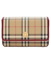 Burberry - Hampshire Checked Shoulder Bag - Lyst