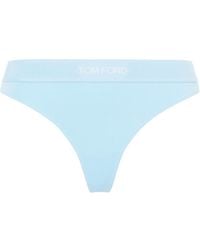 Tom Ford - Logo Waistband Thong Briefs - Lyst