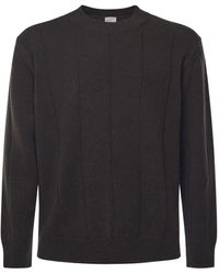 Eleventy - Ribbed Crew Neck Knitwear - Lyst