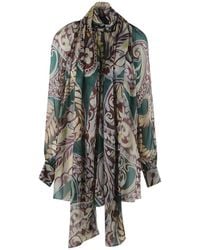 Etro - Bow Paisley Top - Lyst