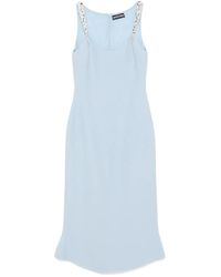 David Koma - Crystal Claw-Embroidered Flounce Dress - Lyst