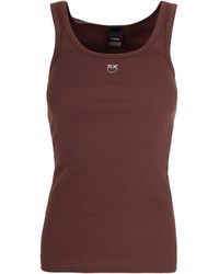 Pinko - Solid Round Neck Top - Lyst