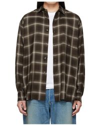 Ssstein - Plaid Loose Long Sleeve Shirt - Lyst