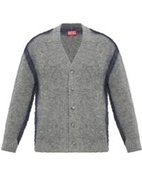 DIESEL - K-Remo Brushed-Knit Cardigan - Lyst