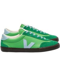 Veja - Volley Leather Sneakers - Lyst