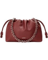 Loewe - Medium Leather Flamenco Shoulder Bag - Lyst