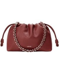 Loewe - Medium Leather Flamenco Shoulder Bag - Lyst