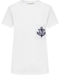 Max Mara - Acacia Straight Hem Crewneck T-Shirt - Lyst