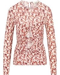 Isabel Marant - Floral-Print Tie-Back Top - Lyst
