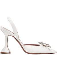 AMINA MUADDI - Begum Sling 95 Pointed-Toe High-Heeled Sandals - Lyst