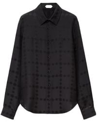 Versace - Jacquard Crêpe Satin Shirt - Lyst