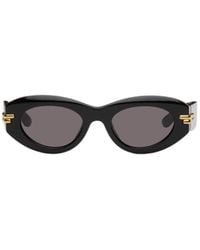 Bottega Veneta - Eyewear Oval Frame Sunglasses - Lyst