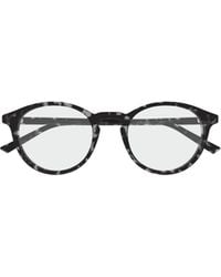 Gucci - Eyewear Round Frame Glasses - Lyst