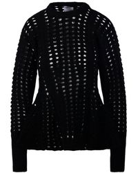 Nude - Perforated T-Neck Sweater - Lyst