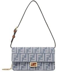 Fendi - Baguette Ff Jacquard Chain-Linked Wallet - Lyst