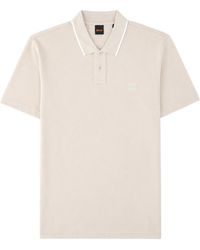 BOSS - Boss Tipped Collar Polo Shirt - Lyst