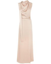 Fendi - Tied-Bow Sleeveless Maxi Dress - Lyst