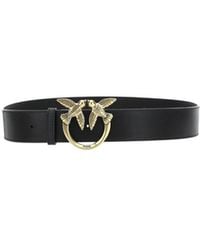 Pinko - Logo Plaque Buckled Belt - Lyst