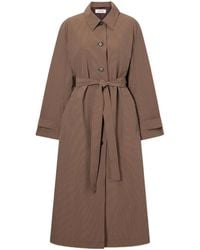 Rohe - Belted Check Coat - Lyst