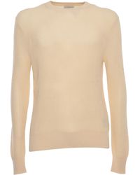 Ballantyne - Crewneck Ribbed Jumper - Lyst