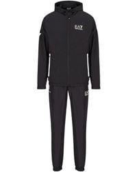 EA7 - Ventus7 Suit With Zipped Hoodie And Joggers Multisport - Lyst